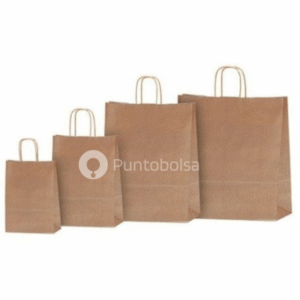 Bolsa KP Kraft con manija KP5 – Paquete x 100 unidades